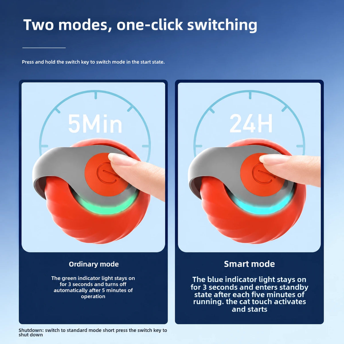Chase Ball Standard and Smart mode instructions