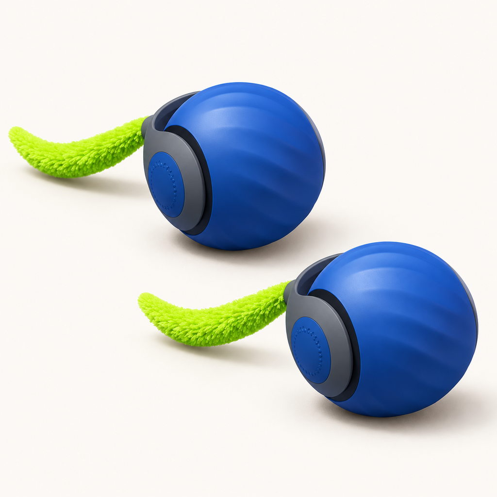 Playful Pounce Chase Ball — Blue 2-Pack